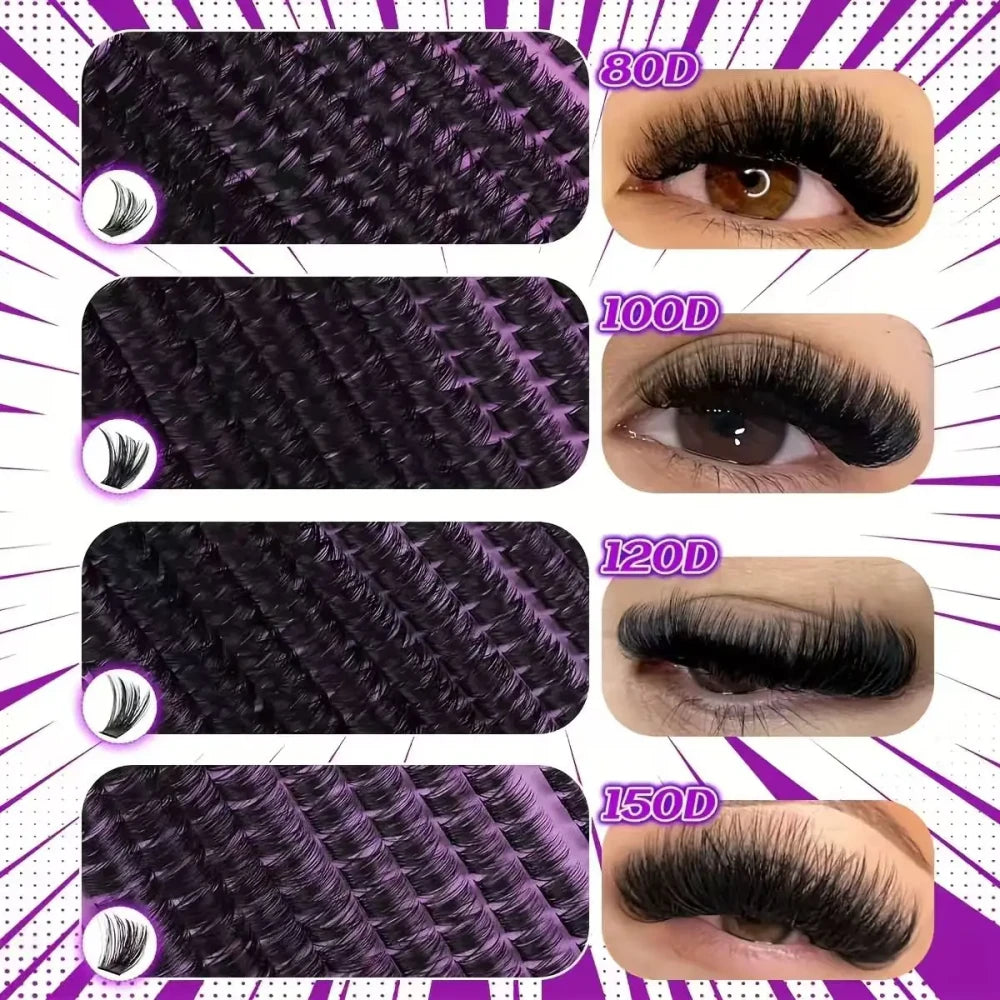 DIY Cluster Lash Extension Kit – 9 Styles | Salon-Quality Lashes at Home