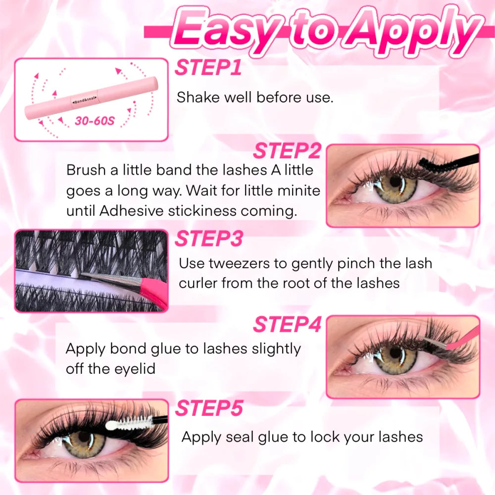 DIY Cluster Lash Extension Kit – 9 Styles | Salon-Quality Lashes at Home